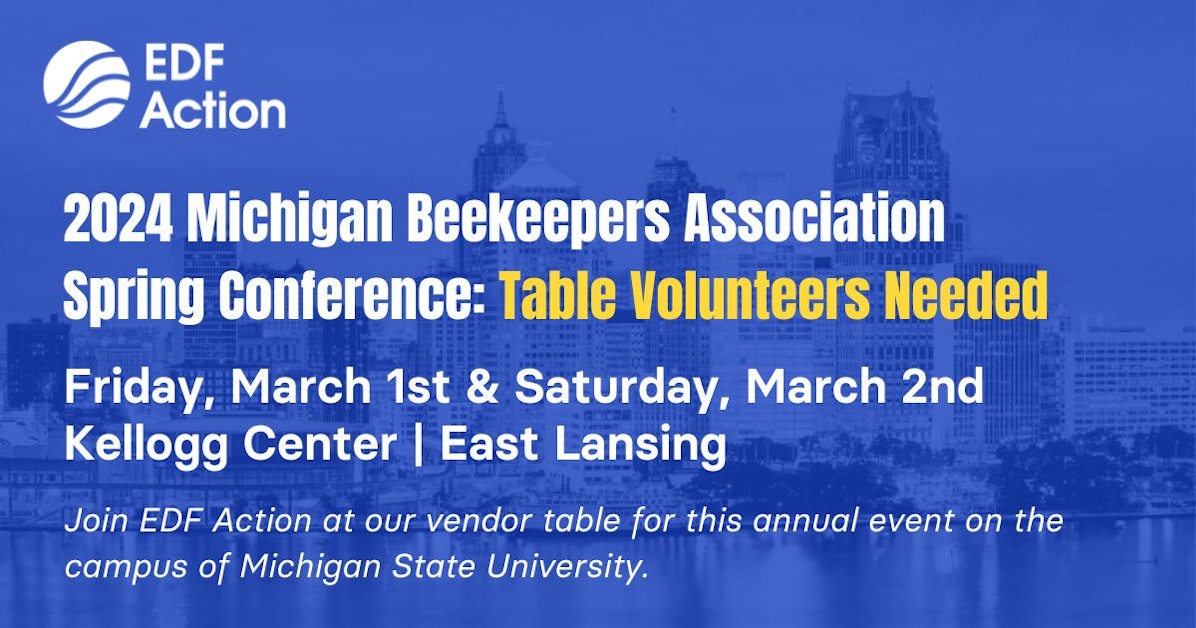 Michigan Beekeepers Association Spring Conference Table Volunteers